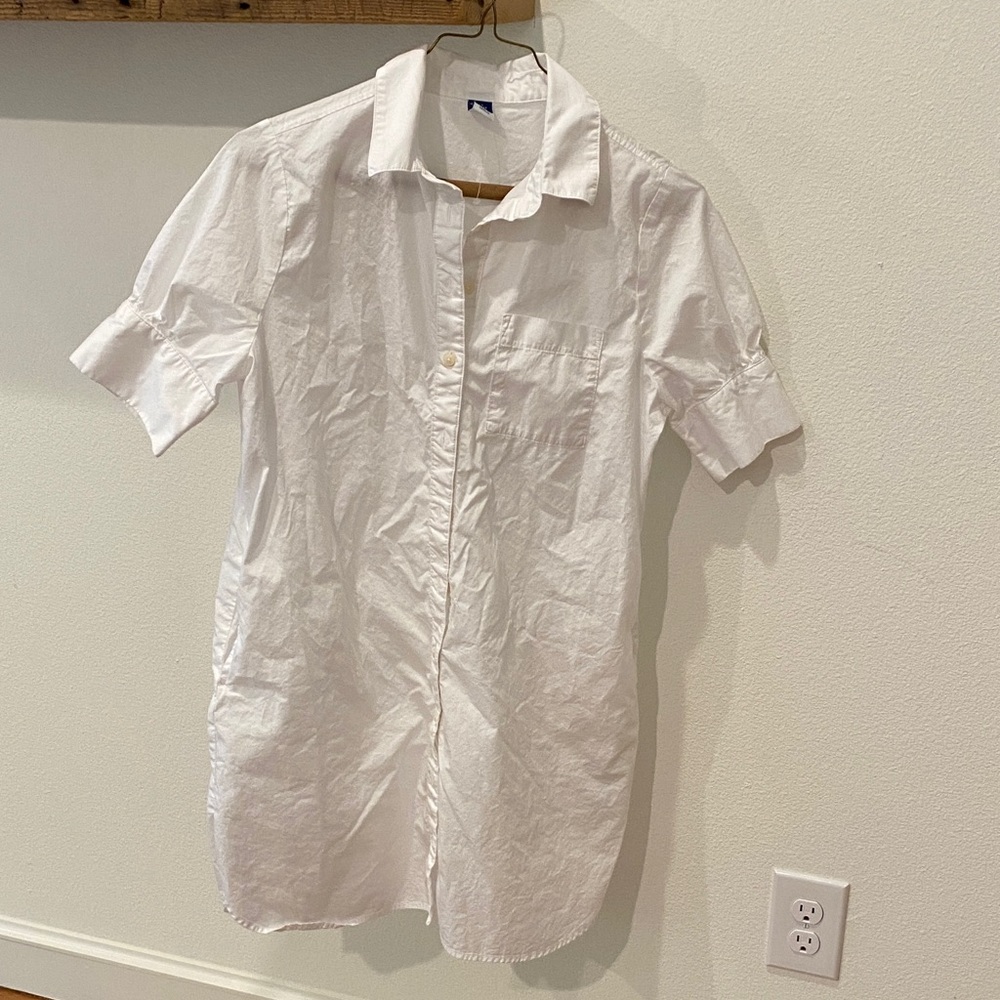 White Button Down Dress